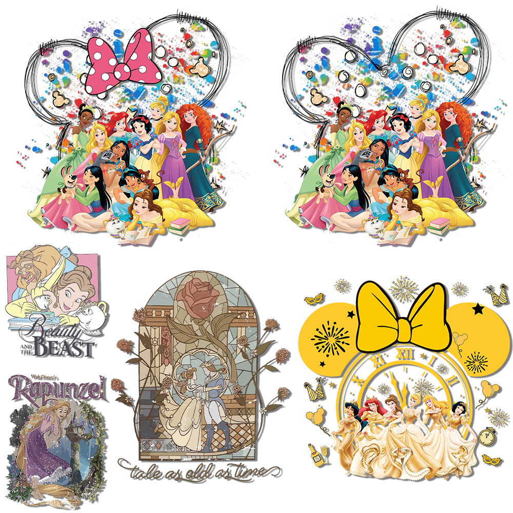 Printable Heat Transfer Vinyl - Calcomanías de princesa con orejas de