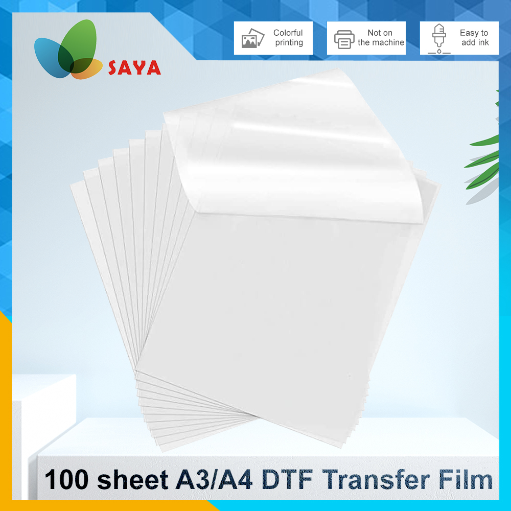Printable Heat Transfer Vinyl - 50/100 Piezas de Película DTF A3/A4,
