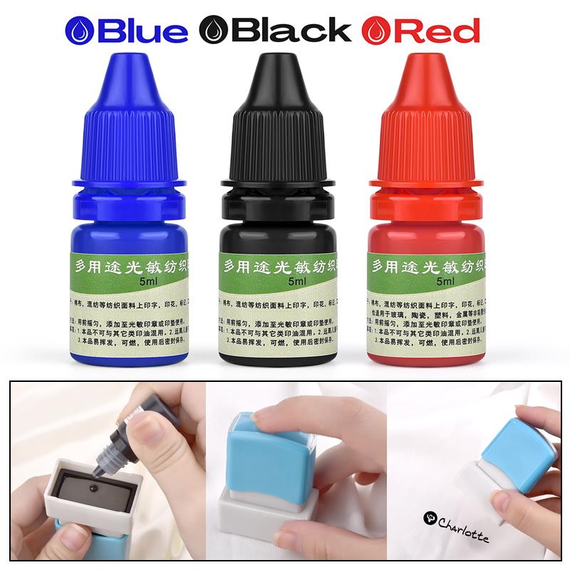 Direct To Garment Ink - Tinta para ropa textil, 5ml, azul,