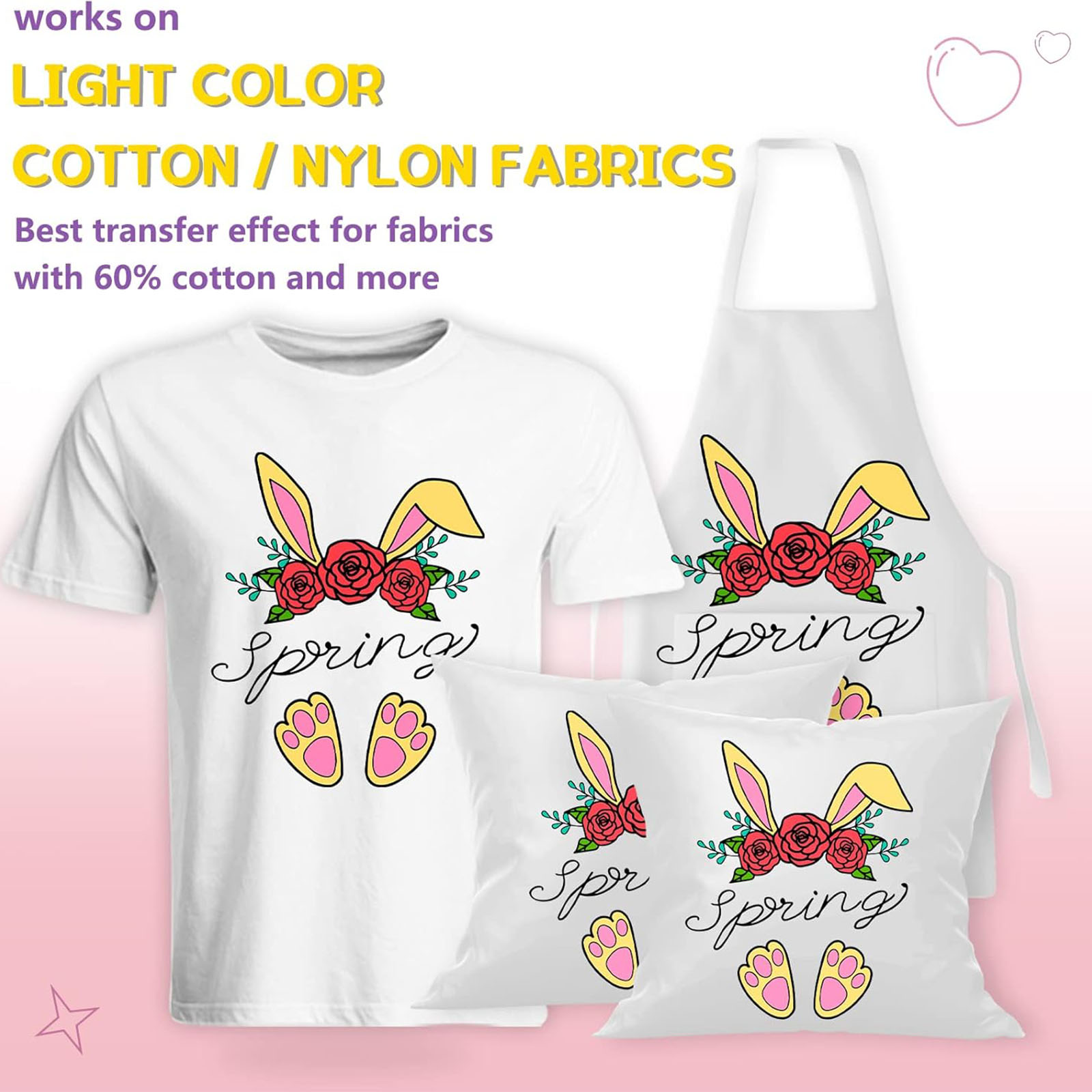5 hojas de papel de transferen - Printable Heat Transfer Vinyl reseña y precio
