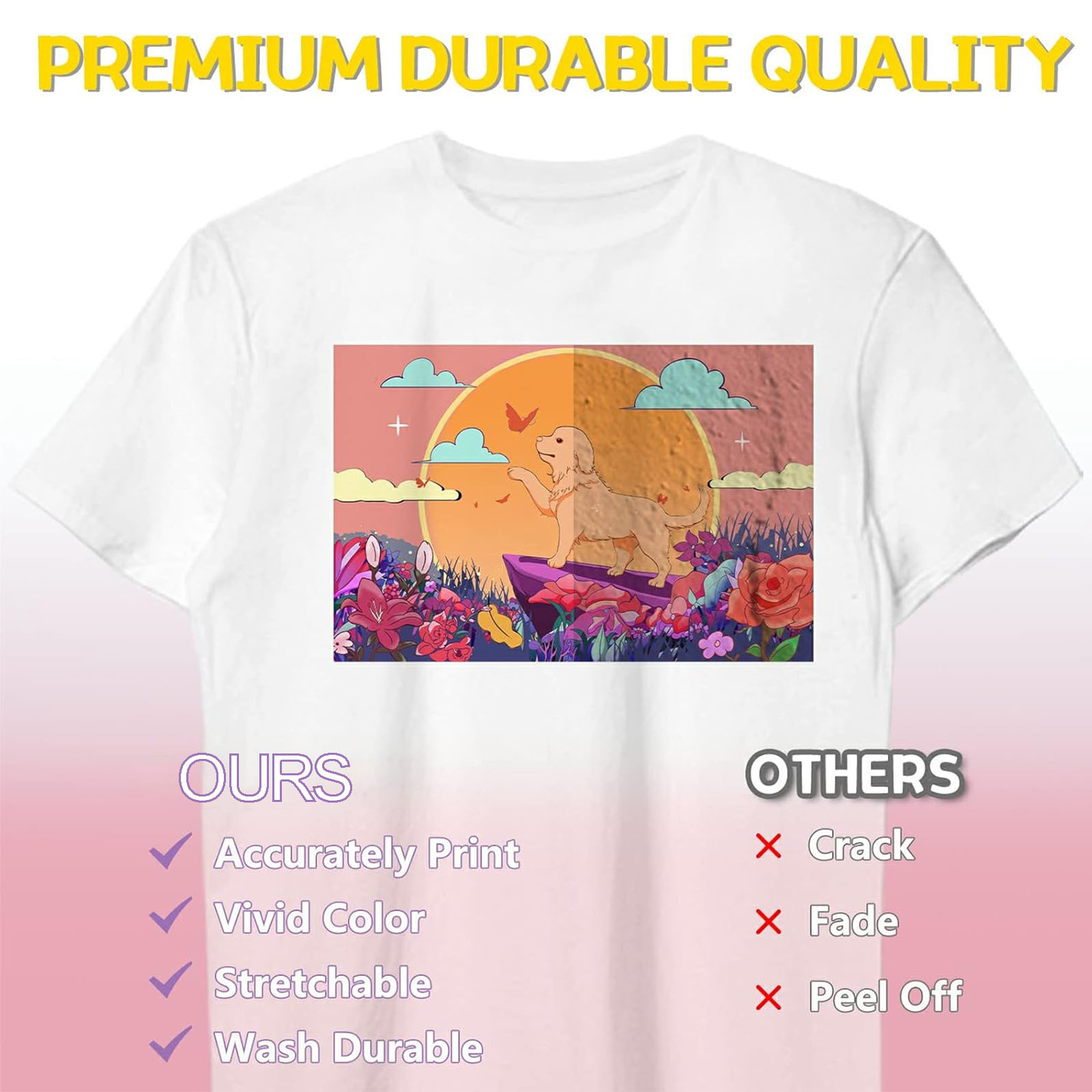 5 hojas de papel de transferen - Printable Heat Transfer Vinyl reseña y precio
