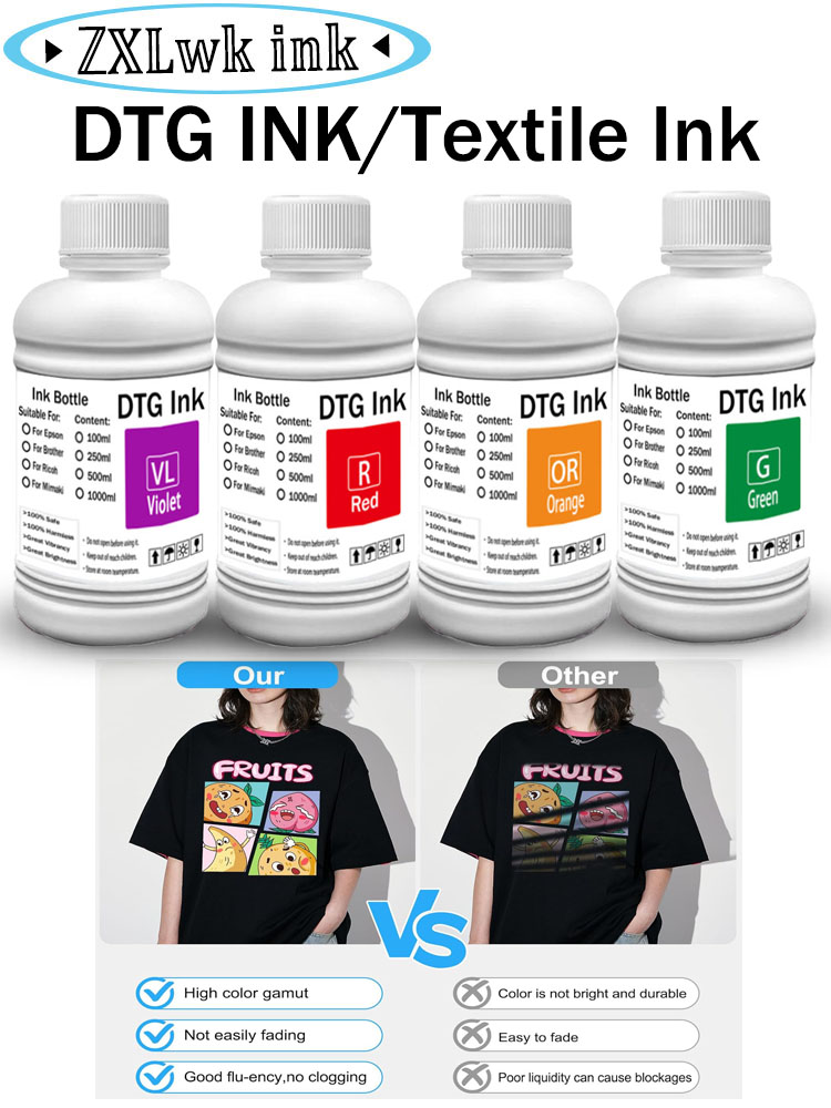 Tinta DTG de 250 ml para impre - Direct To Garment Ink reseña y precio