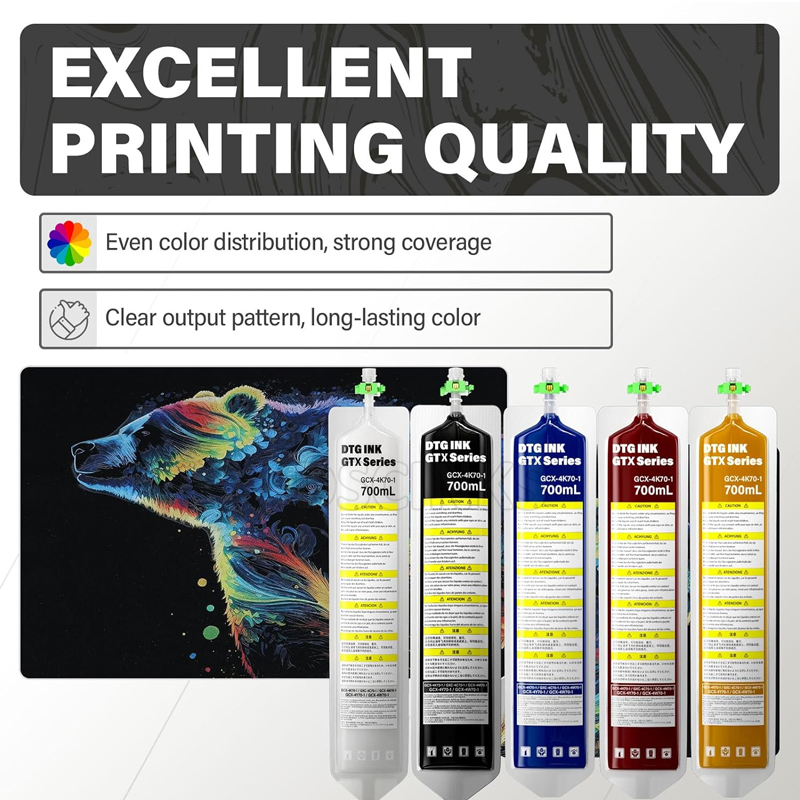 Bolsa de tinta textil GTX DTG  - Direct To Garment Ink reseña y precio