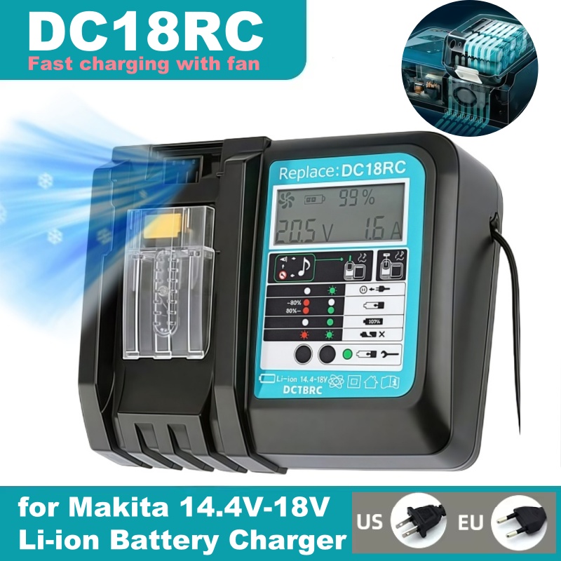 Cargador Rápido DC18RC con Ven - Makita Drill Hp1640 reseña y precio