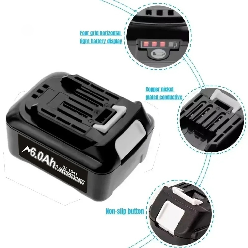Batería recargable de iones de - Makita Drill Hp1640 reseña y precio