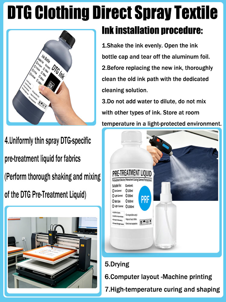 Tinta DTG para recarga de impr - Direct To Garment Ink reseña y precio